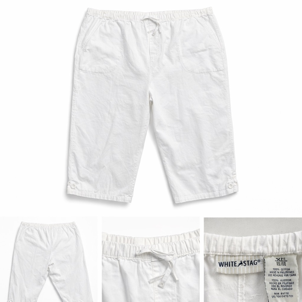White Stag Women's White‎ Capris - Picture 2 of 3